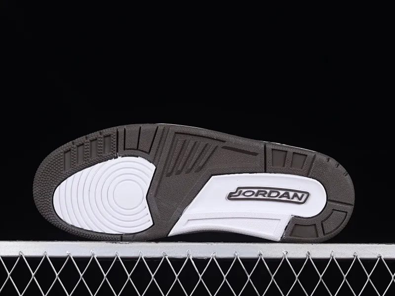 All categories Air Jordan Jordan series basketball shoes Air Jordan 3 Air Jordan 3 "Mocha" AJ3 Joe 3 Mocha white coffee burst pattern replica basketball shoes 136064-122